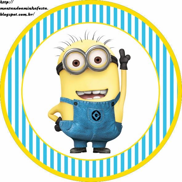 Cupcake Topper Minions | Vectorency