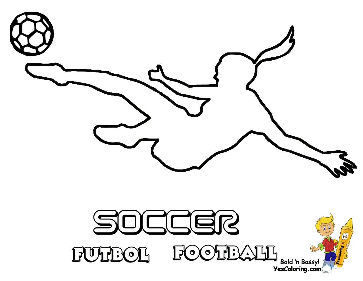 Girl soccer clipart color pages 