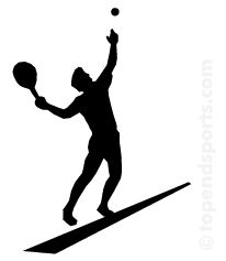 Tennis Black And White Clipart 