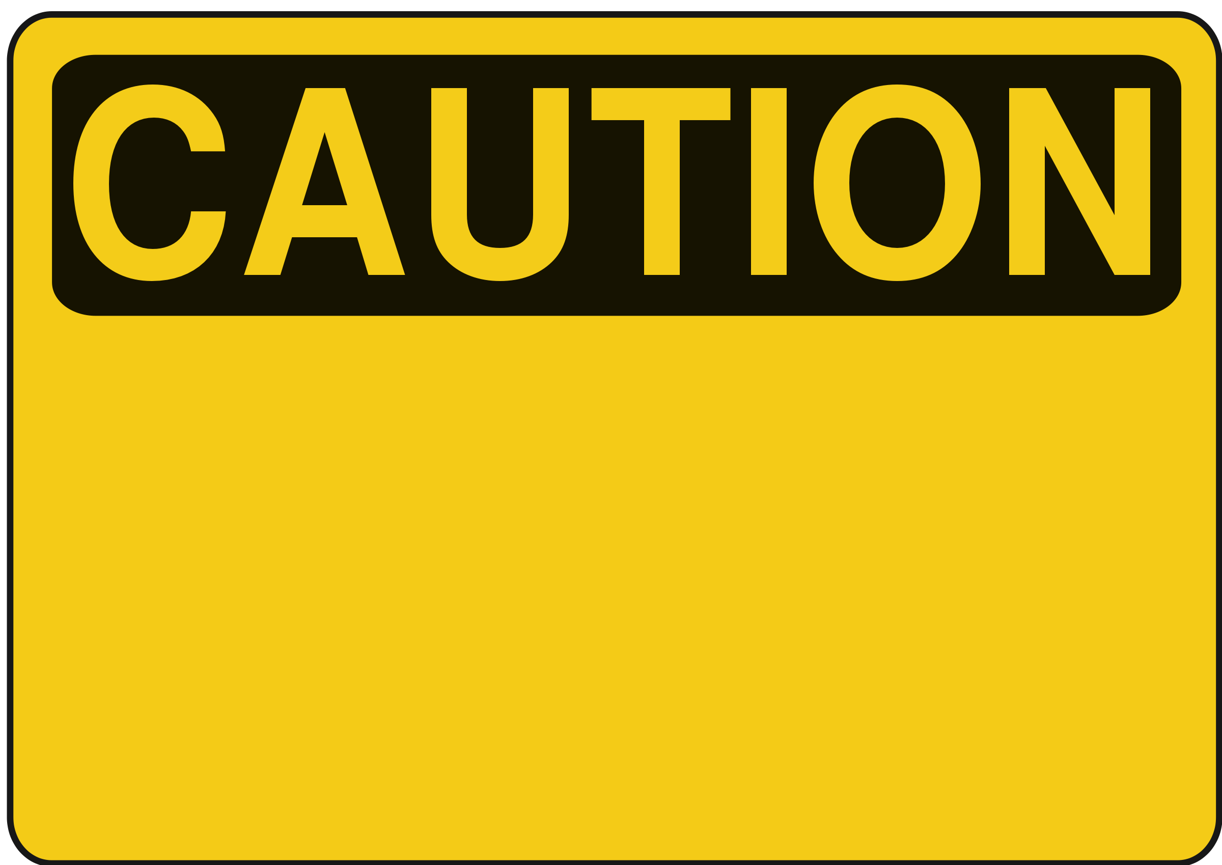 Warning sign clipart 
