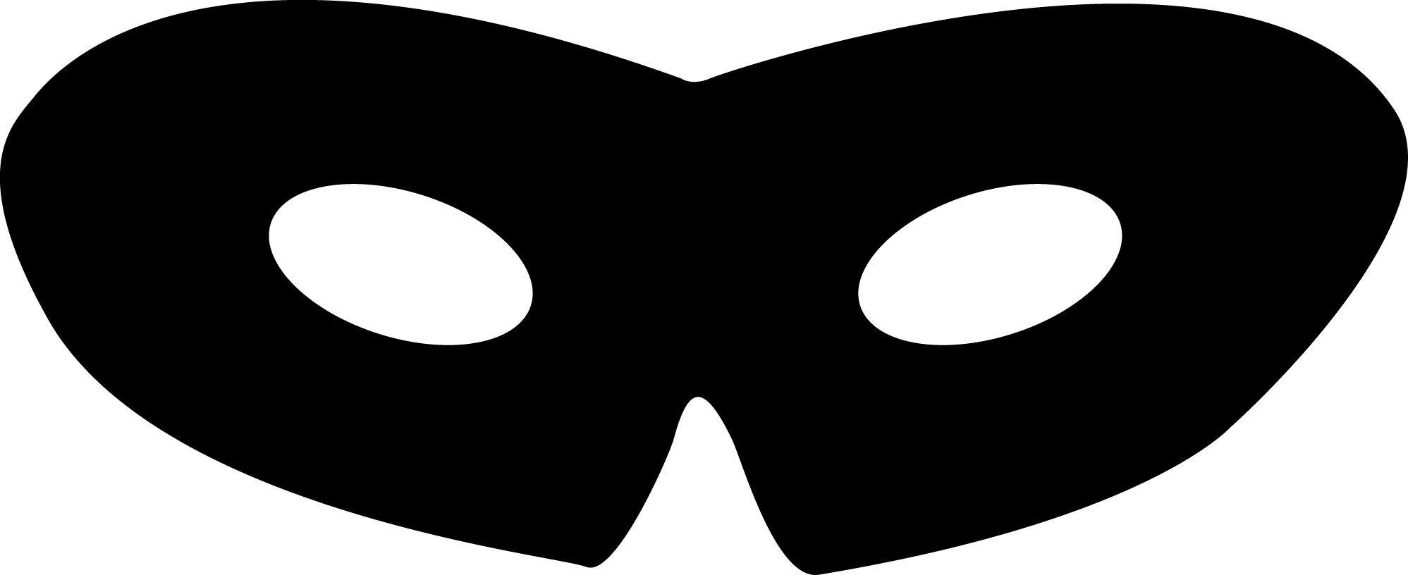 Bandit mask and eyes clipart 