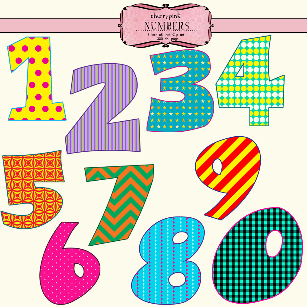 numbers 1 20 clip art