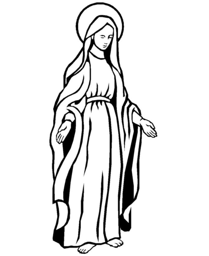 Mother Mary Clipart 