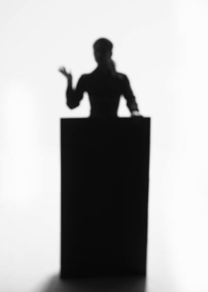 Black Woman Speaker Clipart 