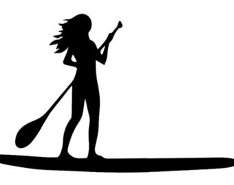 Paddle board clipart 