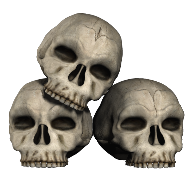 Transparent Skulls PNG Clipart 