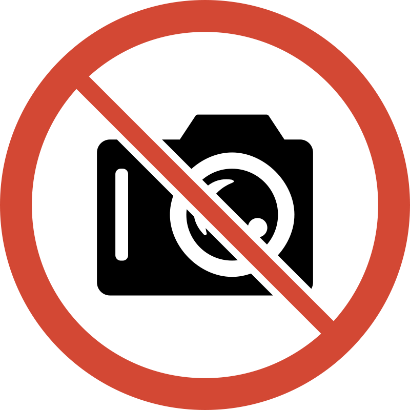 No photography clipart 