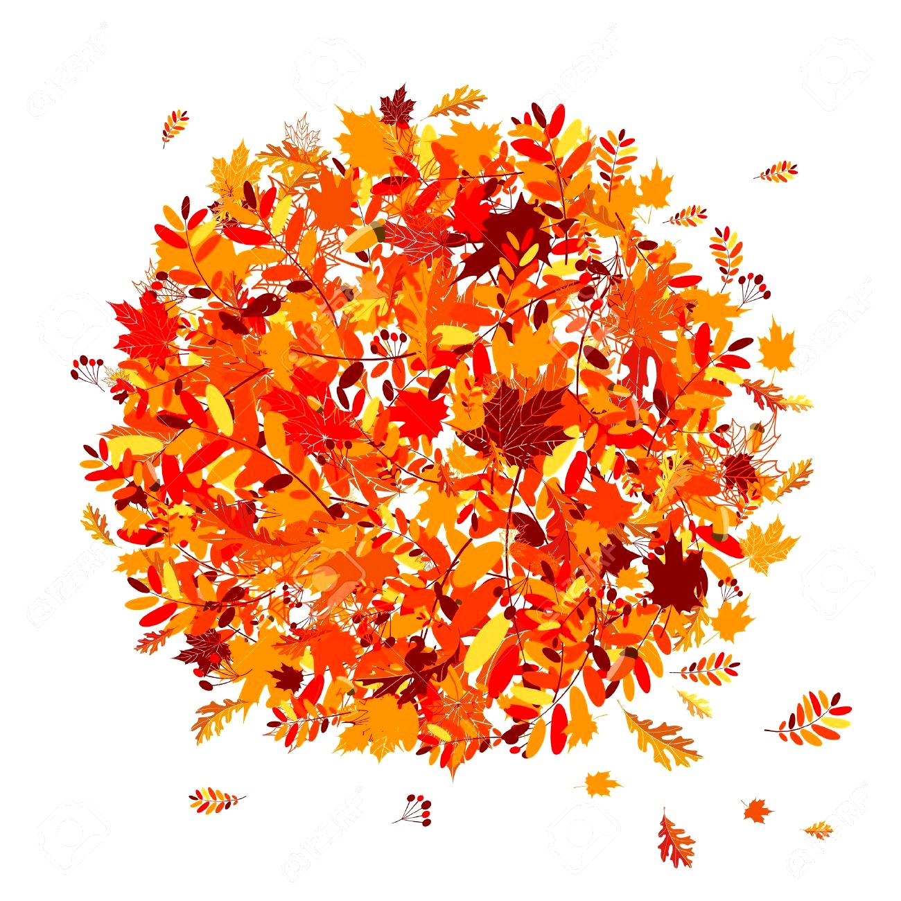 Tree Leaves Fall Illustrator - Clip Art Library