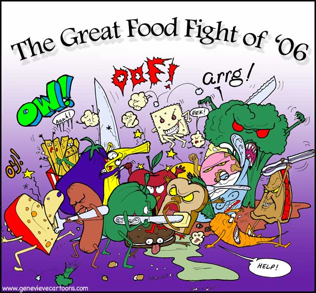 food fight clipart