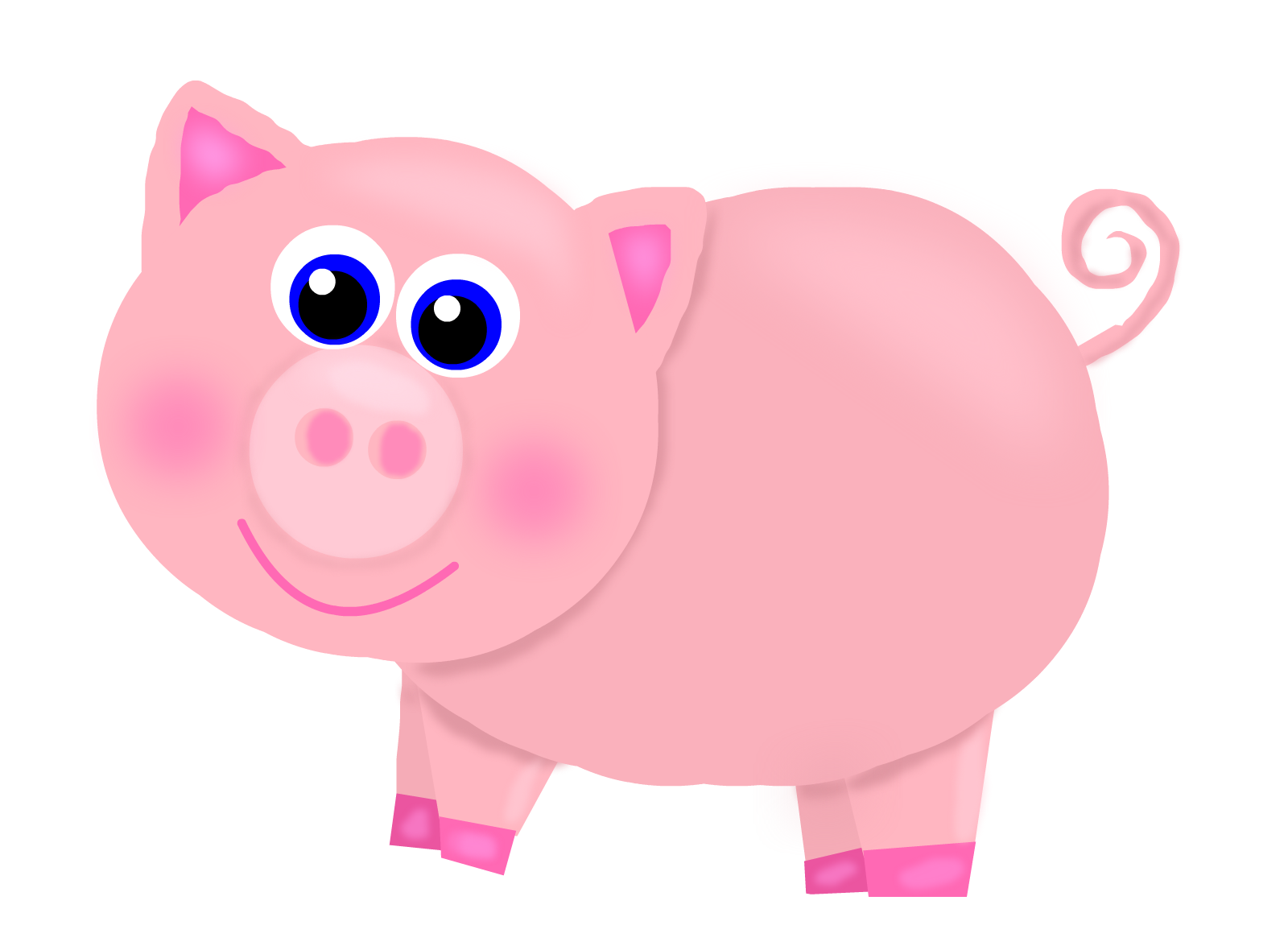 Pink Pig Clip Art Free Vector In Open Office Drawing - vrogue.co