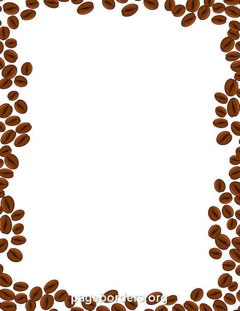 Coffee border clip art 