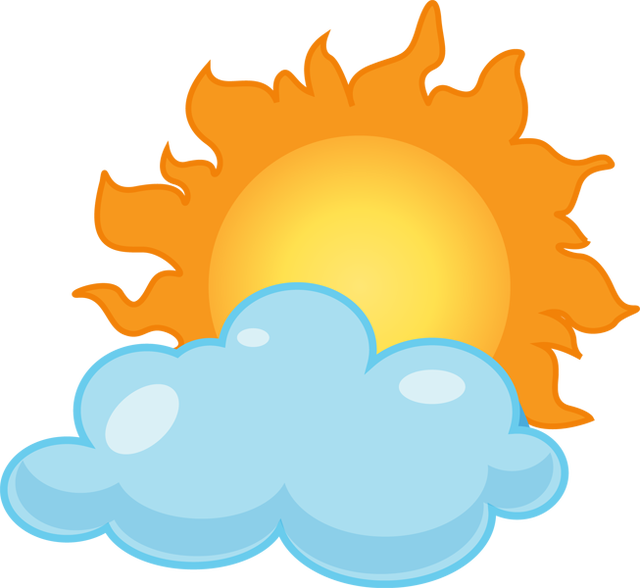 Cloudy clipart with transparent background 