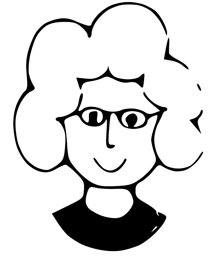 Mother clipart black and white 