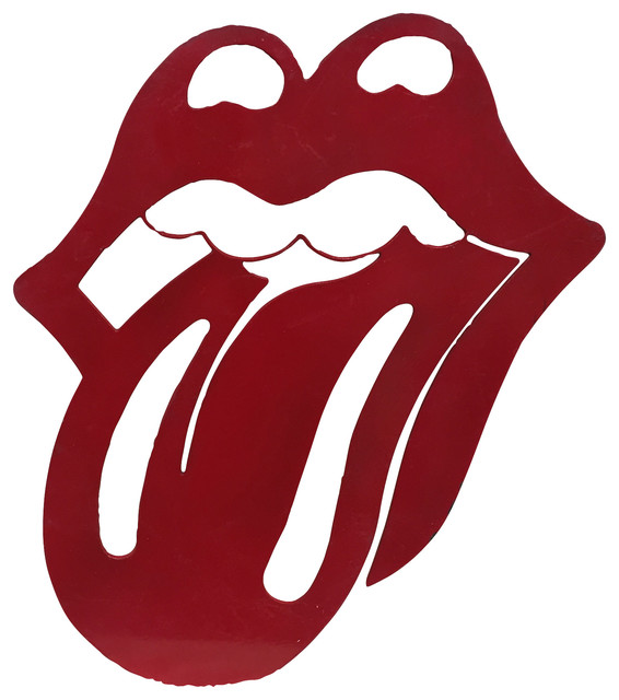 Iconic Rolling Stones “Sticky Fingers” Tongue Metal Wall Hanging 