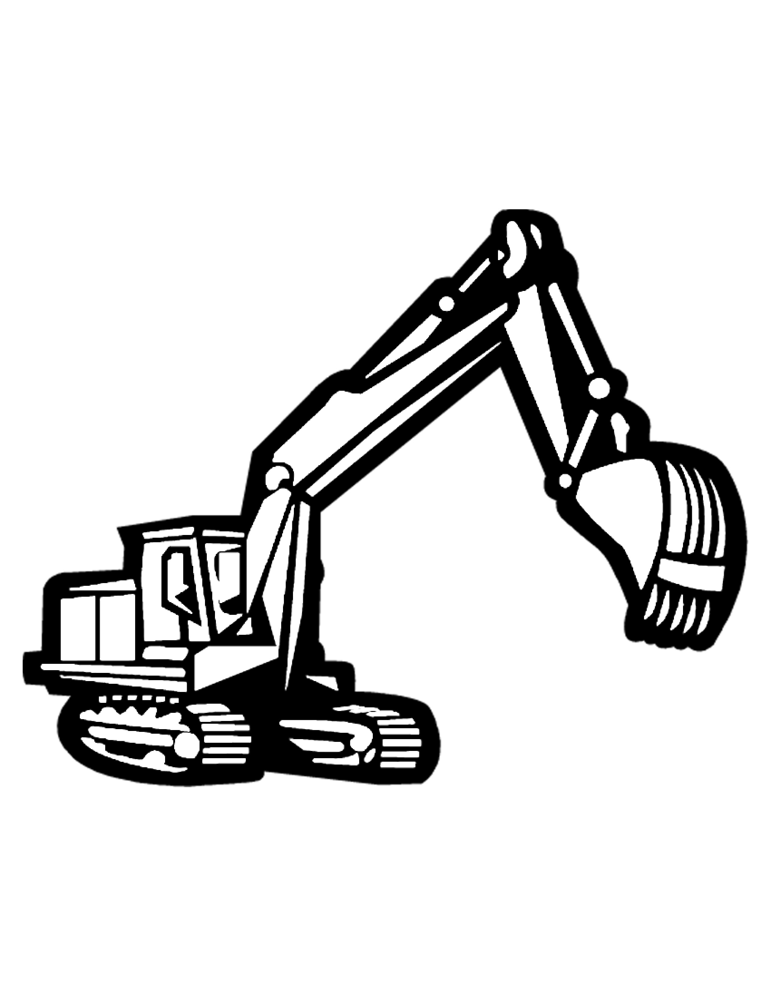 Construction Equipment Coloring Page 
