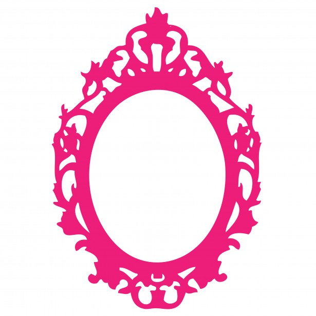 vintage frame pink