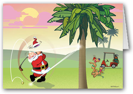 Christmas Golf Clipart 