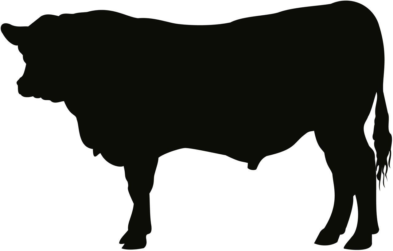 Cattle Silhouette Clipart 