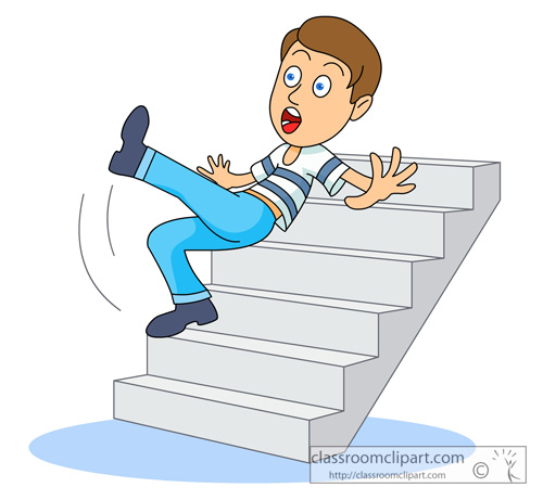 falling down from stairs - Clip Art Library