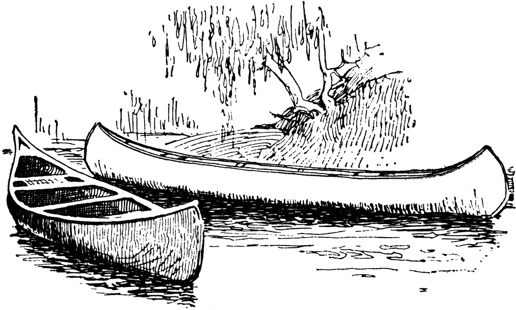 Red Canoe Clipart 