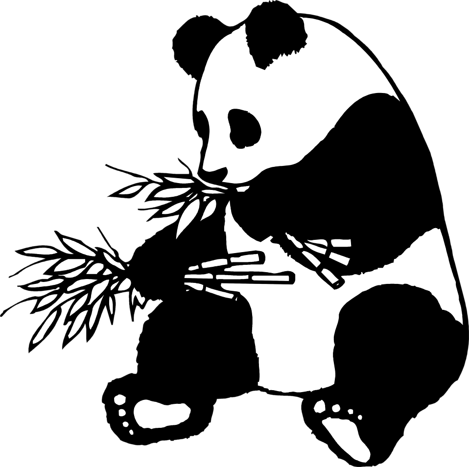 Free Panda Clipart Black And White, Download Free Panda Clipart Black ...