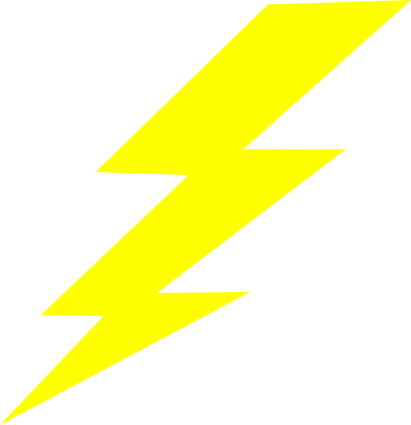 Printable Lightning Bolt 