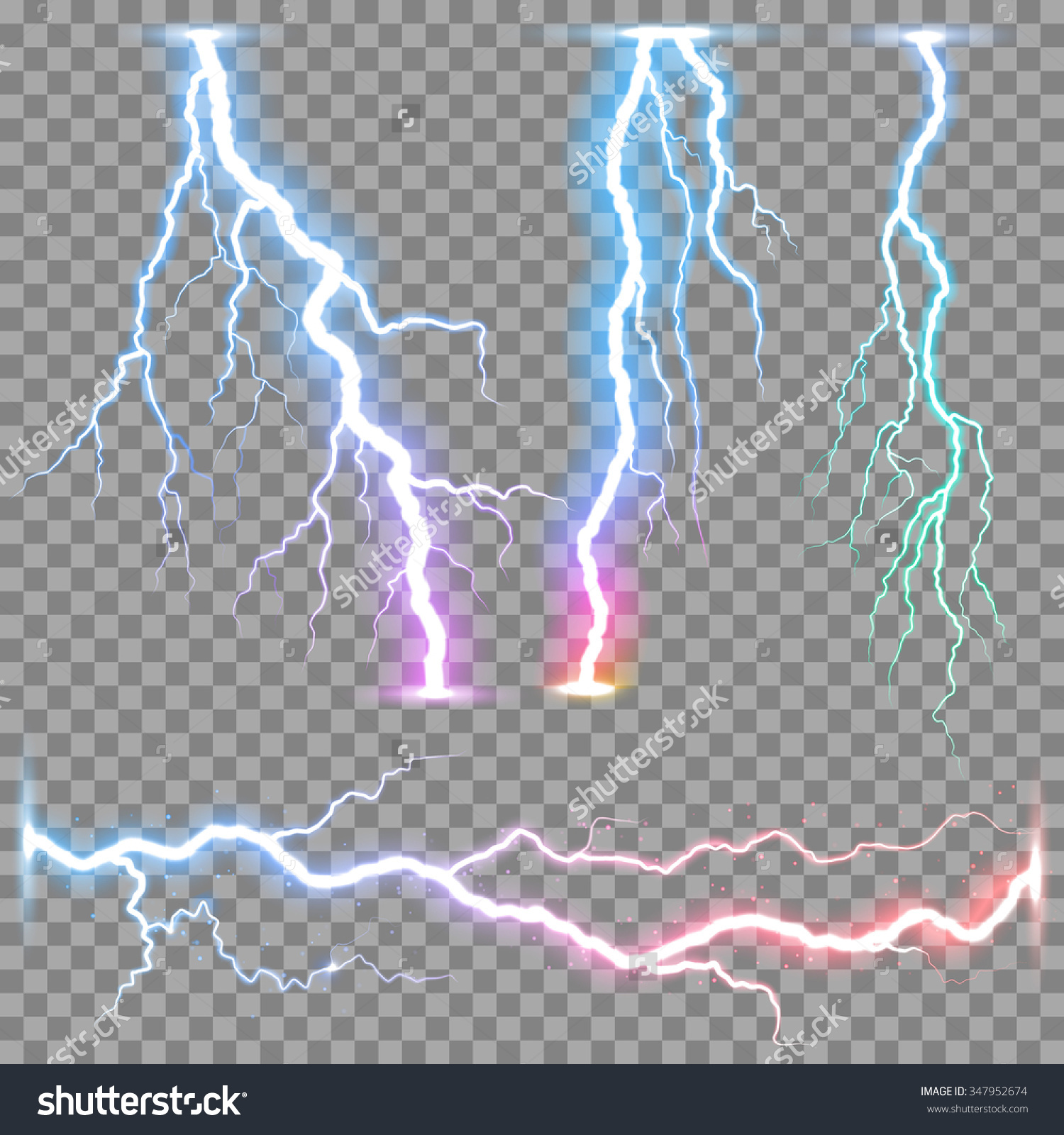 Lightning cloud clipart no background 