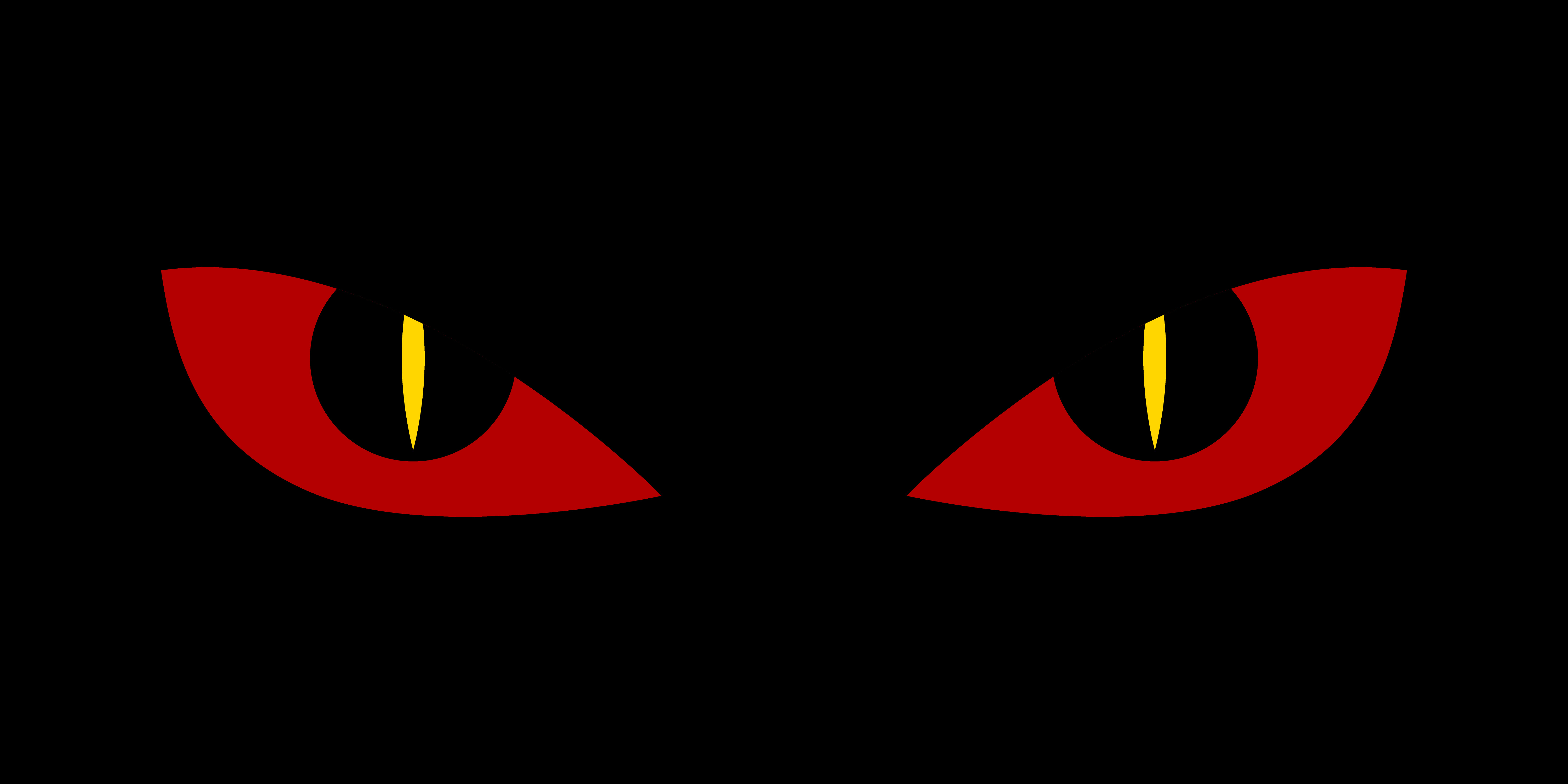 Scary eyes in the dark clipart 