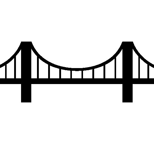 Clipart suspension bridge 