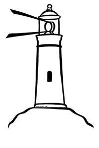 Christian Lighthouse Clipart Black And White 
