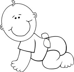 Black baby clipart free 