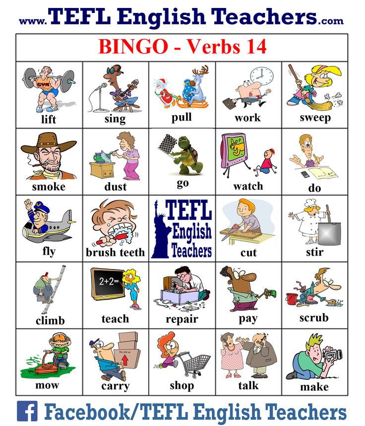 Bingo Dos Verbos