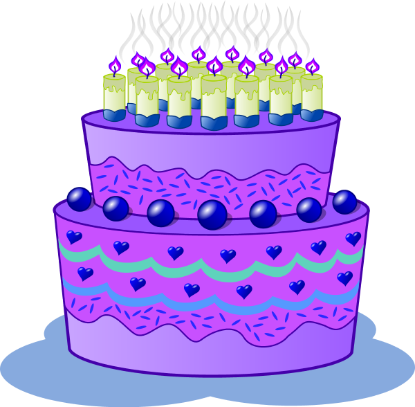 purple wedding cake clip art