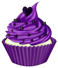 purple birthday cake clip art