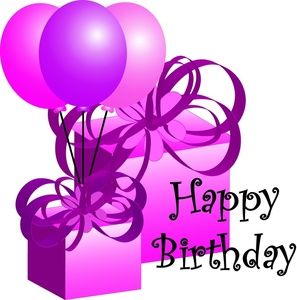 Purple Birthday Clip Art 