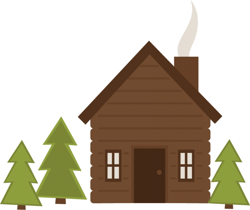 Small cottage house transparent clipart 