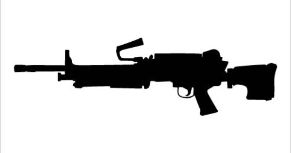 Machine Rifle Silhouette Download Machine Gun Silhouette Graphics 