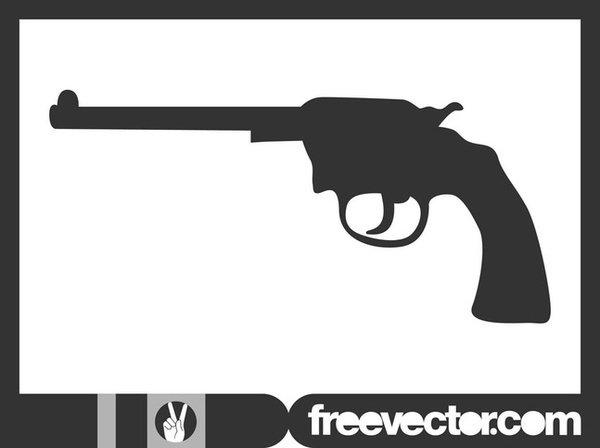 Gun Silhouette Free Vector 