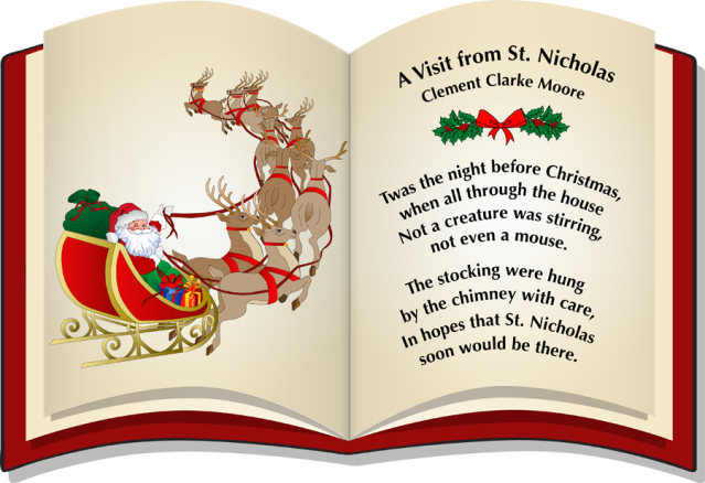 books animated clipart christmas