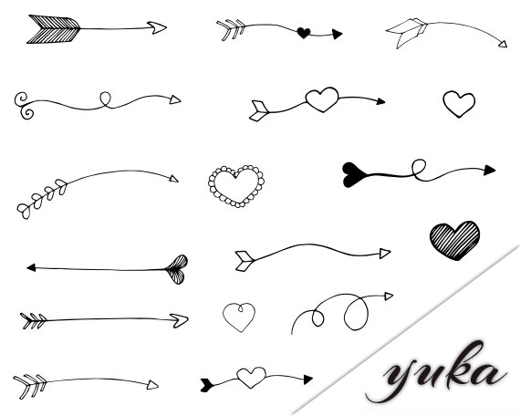 Rustic Arrows And Heart Clipart 