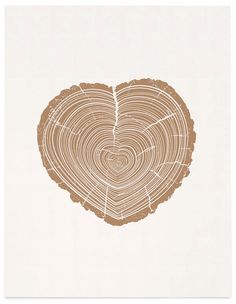 Wooden heart clipart 