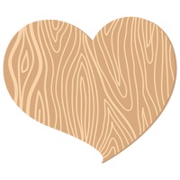 Engraved heart shape on tree bark Vector Image 