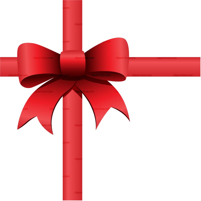 Holiday gift box clipart 