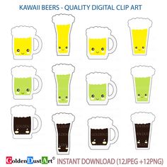 Bathroom Digital Clip Art, Kawaii Bathroom, Kawaii Clip Art, Cute 