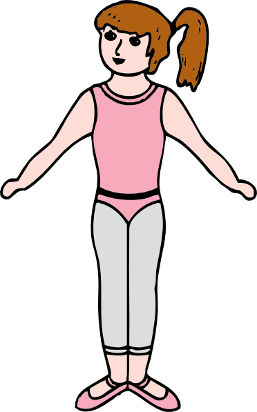 Woman body outline clipart free 
