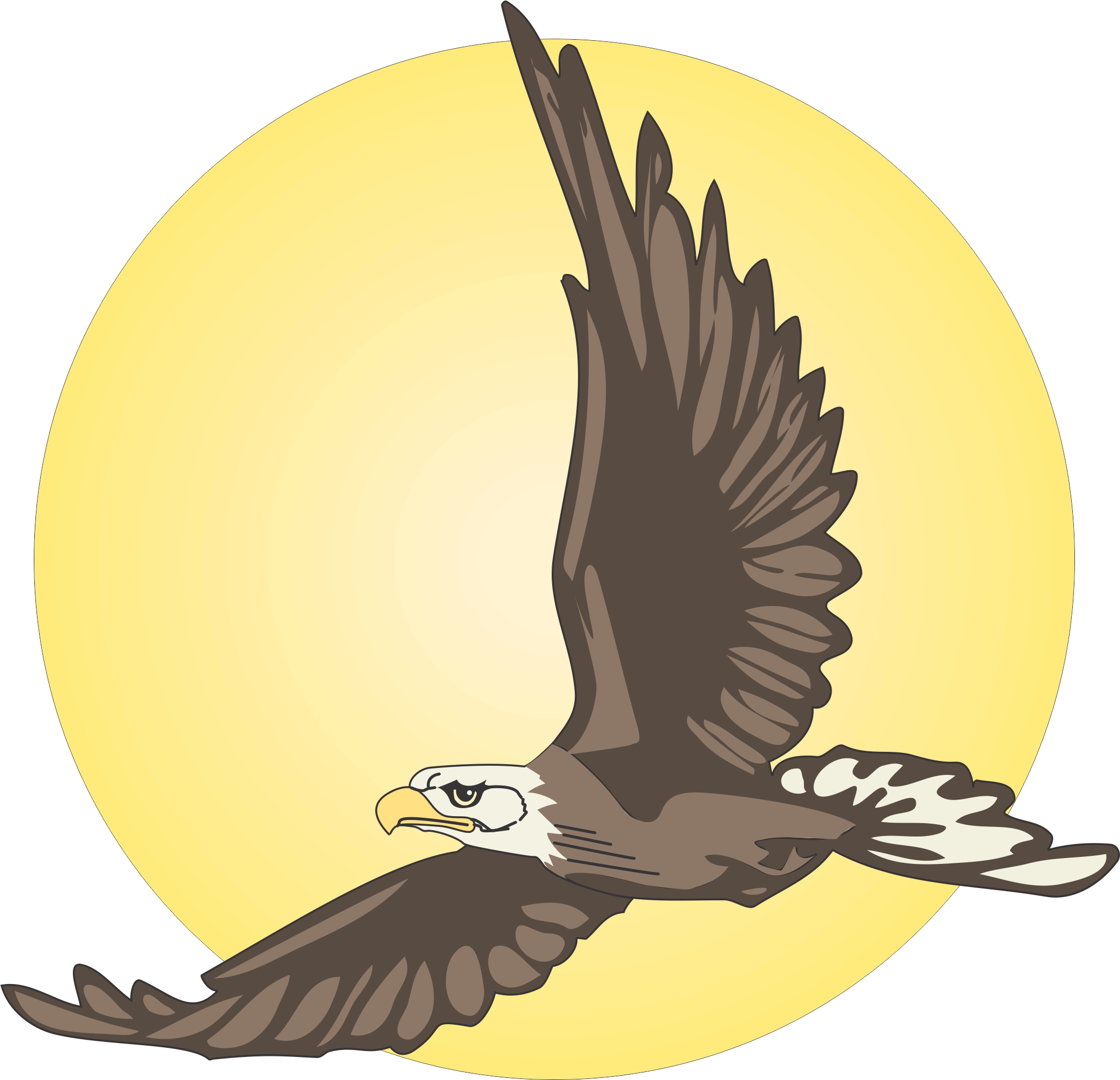 eagle flying - Clip Art Library
