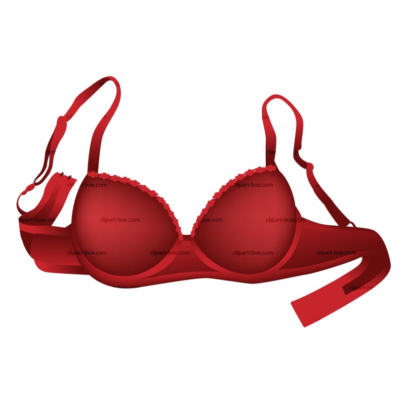 Women's red bra transparent background PNG clipart