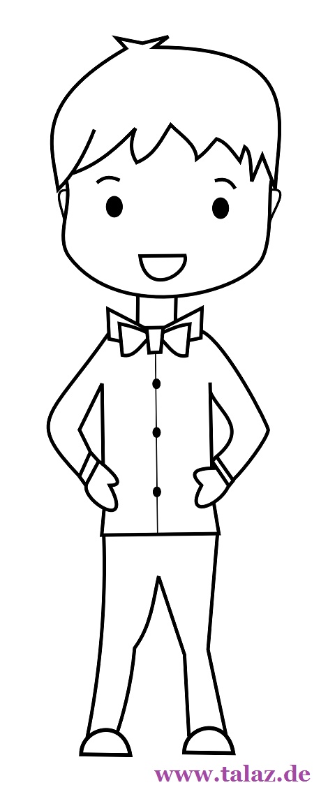 little boy clipart black and white - Clip Art Library