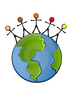 Clipart earth heart 