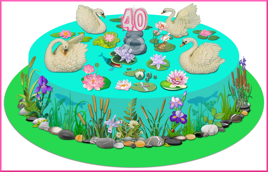 Swan Pond Cake Concept by swandog  